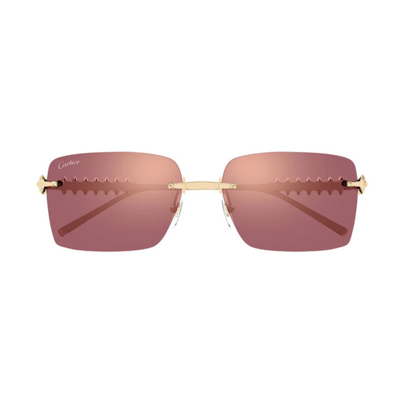 Cartier CT0545S-004 Sunglasses Gold Pink Metal
